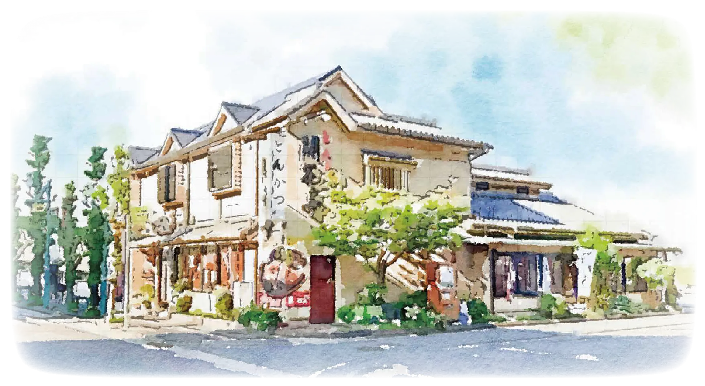 鹿児島とんかつ開花亭イラスト